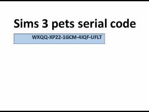 lost sims 3 generations serial code